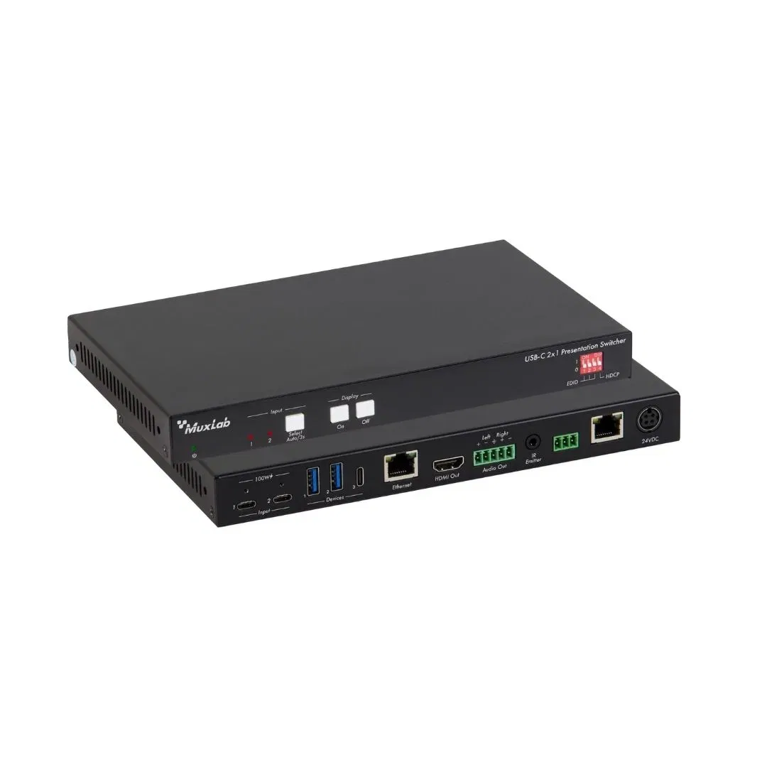 MUXLAB USB-C 2X1 PRESENTATION SWITCHER (M500531)