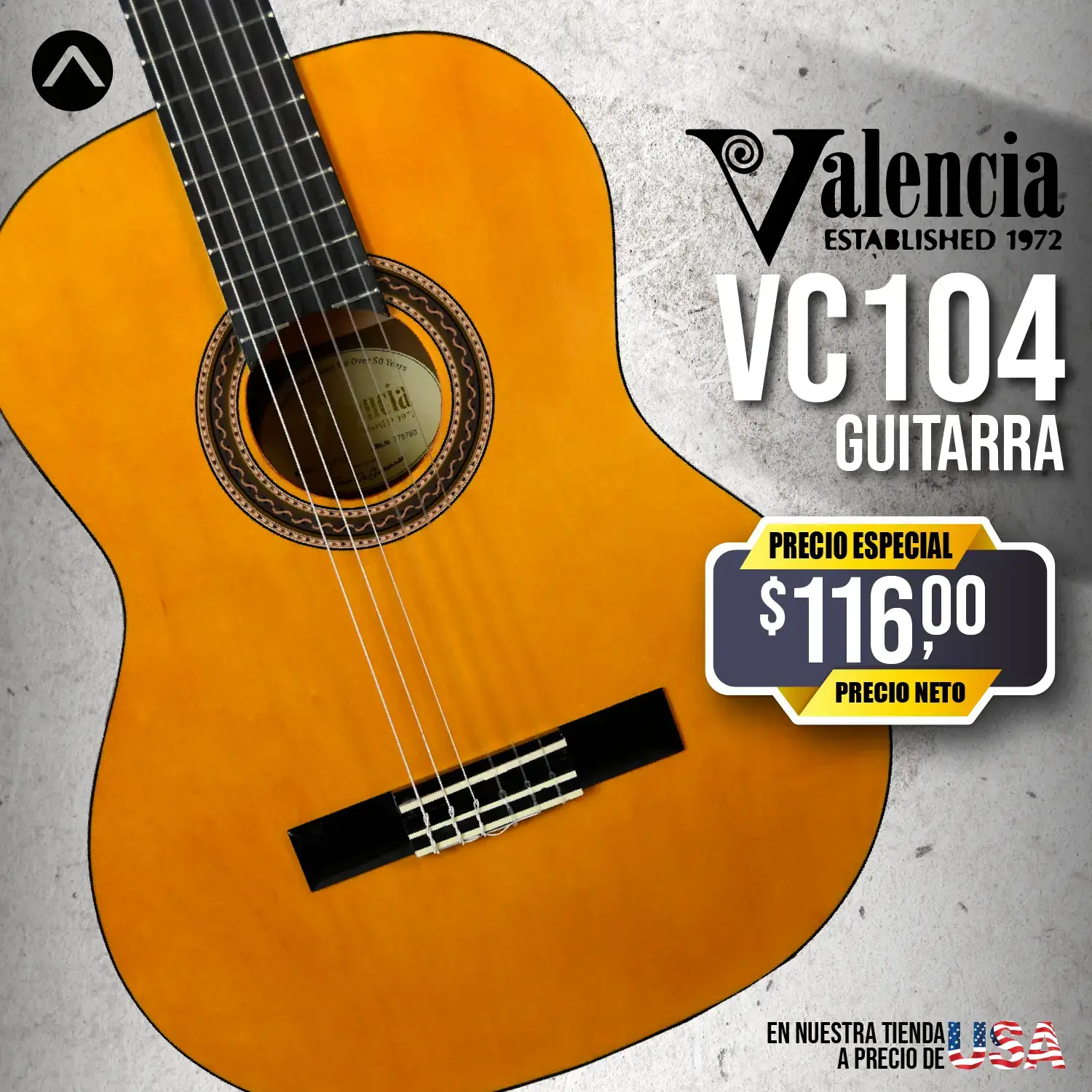 Guitarra Acústica Valencia VC104